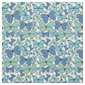 Blue Morpho Butterflies gepattereerd Stof (Swatch)