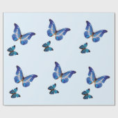 Blue Morpho Butterflies Gift Wrap Cadeaupapier (Vlak)