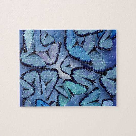 Blue Morpho Butterflies Legpuzzel (Horizontaal)