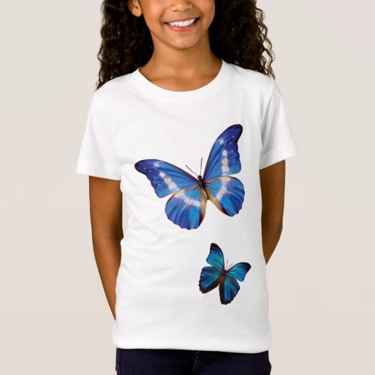 Blue Morpho Butterflies T-shirt (Voorkant)