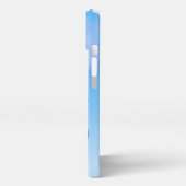 Blue Morpho Butterflies vliegen in Sky iPhone Hoesje (Linkerkant)