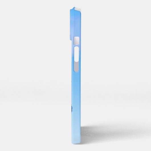 Blue Morpho Butterflies vliegen in Sky iPhone Hoesje (Linkerkant)