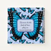 Blue Morpho Butterfly 2 Recipe Notitieboek (Achterkant)