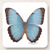 Blue Morpho Butterfly Bier Onderzetter (Voorkant)