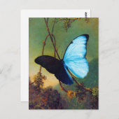 Blue Morpho Butterfly Briefkaart (Voorkant / Achterkant)