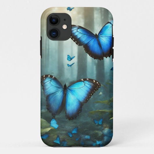 Blue Morpho Butterfly Case-Mate iPhone Case (Achterkant)