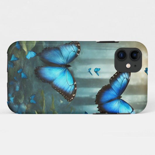 Blue Morpho Butterfly Case-Mate iPhone Case (Achterkant (horizontaal))
