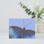 Blue Morpho Butterfly DIY Briefkaart (Staand voorkant)