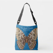 Blue Morpho Butterfly Dorsal en Ventral Crossbody Tas (Voorkant)