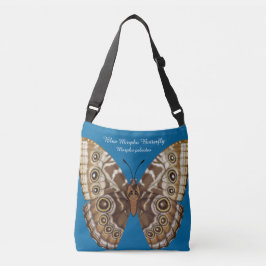 Blue Morpho Butterfly Dorsal en Ventral Crossbody Tas