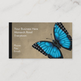 Blue Morpho Butterfly Dorsal en Ventral Visitekaartje