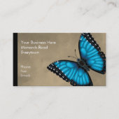 Blue Morpho Butterfly Dorsal en Ventral Visitekaartje (Voorkant)