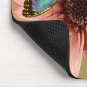 Blue Morpho Butterfly en Daisy Muismat (Hoek)