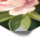 Blue Morpho Butterfly Floral Botanical Art  Poste Poster (Hoek)