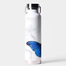 Blue Morpho Butterfly gepersonaliseerd Waterfles