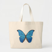 Blue Morpho Butterfly Grote Tote Bag (Voorkant)