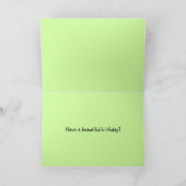 Blue Morpho Butterfly Happy Birthday Kaart (Binnen)