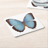 Blue Morpho Butterfly Kartonnen Onderzetters (Schuin)