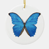 Blue Morpho Butterfly Keramisch Ornament (Voorkant)