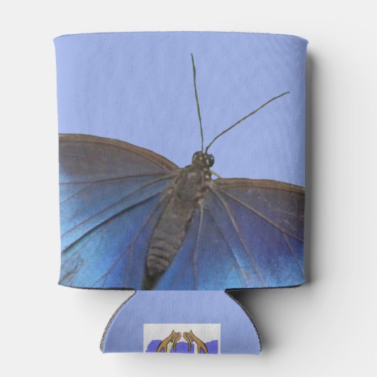 Blue Morpho Butterfly Koelbox Blikjeskoeler (Achterkant)