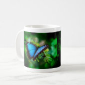 Blue Morpho Butterfly Koffiemok (Voorkant links)