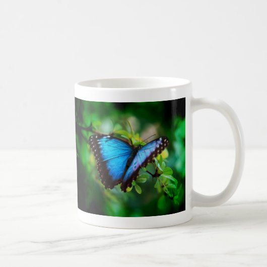 Blue Morpho Butterfly Koffiemok (Rechts)