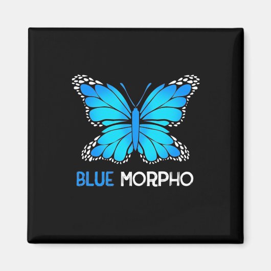 Blue Morpho Butterfly Magneet (Voorkant)