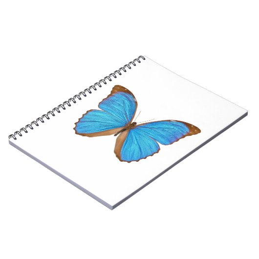 Blue Morpho Butterfly (Menelaus Blue Morpho, Morph Notitieboek (Linkerzijde)