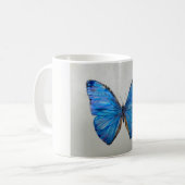 Blue Morpho Butterfly Mok 14 oz. (Voorkant links)