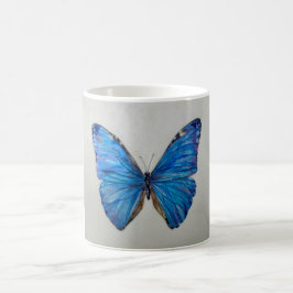 Blue Morpho Butterfly Mok 14 oz.