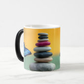 Blue Morpho Butterfly Monogram Naam Letter Magische Mok (Voorkant links)