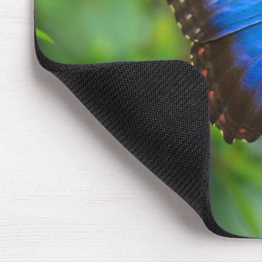 Blue Morpho Butterfly Mousepad Muismat (Hoek)