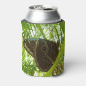 Blue Morpho Butterfly Natuur Fotografie Blikjeskoeler (Blikje Achterkant)