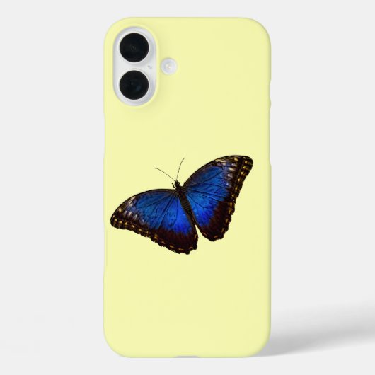 Blue Morpho Butterfly op de Canarische Case-Mate iPhone Case (Achterkant)
