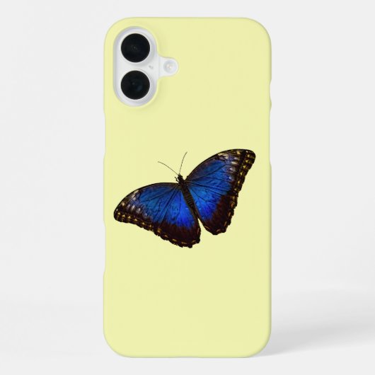 Blue Morpho Butterfly op de Canarische iPhone Hoesje (Achterkant)