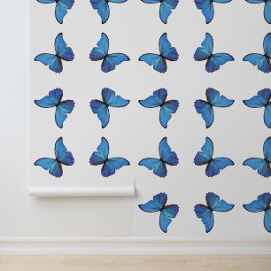 Blue Morpho Butterfly Peel & Stick Behang