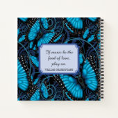 Blue Morpho Butterfly Recipe Notitieboek (Achterkant)