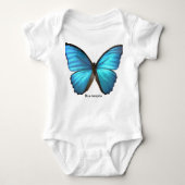 Blue Morpho Butterfly Romper (Voorkant)