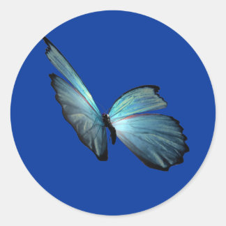 Blue Morpho Butterfly Ronde Sticker