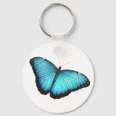 Blue Morpho Butterfly Sleutelhanger (Voorkant)