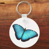 Blue Morpho Butterfly Sleutelhanger (Voorkant)