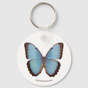 Blue Morpho Butterfly Sleutelhanger