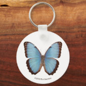 Blue Morpho Butterfly Sleutelhanger (Voorkant)