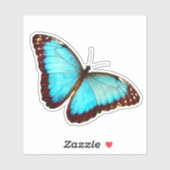 Blue Morpho Butterfly Sticker (Vel)