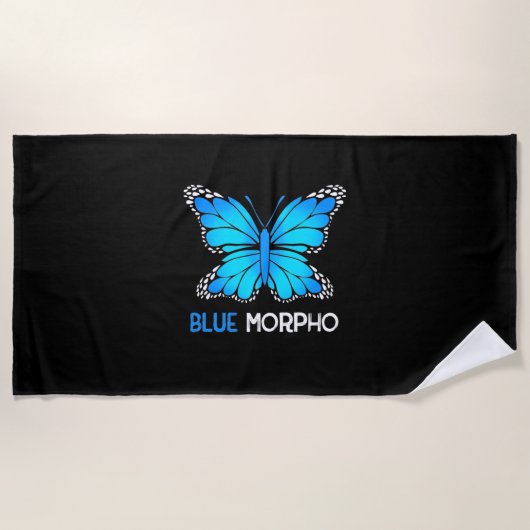 Blue Morpho Butterfly Strandlaken (Voorkant)