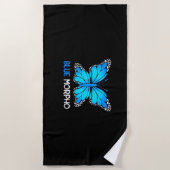 Blue Morpho Butterfly Strandlaken (Voorkant)