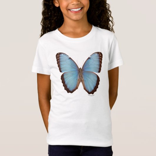 Blue Morpho Butterfly T-shirt (Voorkant)