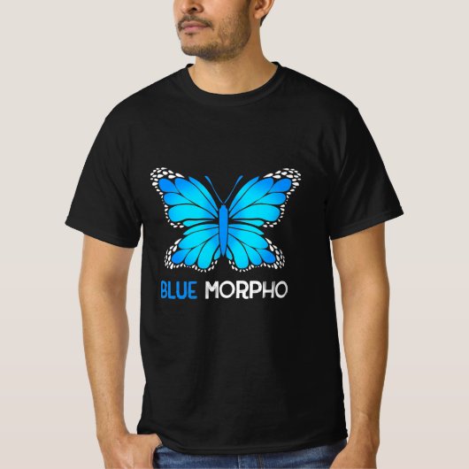 Blue Morpho Butterfly T-shirt (Voorkant)