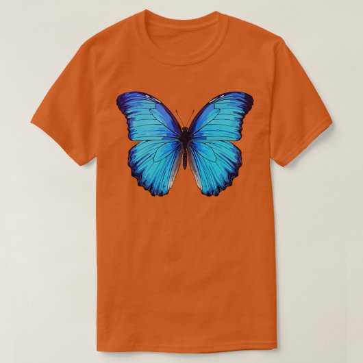 Blue Morpho Butterfly T-shirt (Design voorkant)