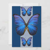 Blue Morpho Butterfly-uitnodigingen Kaart (Voorkant)